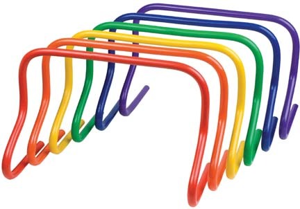 12" Colored Speed Hurdles (Set of 6)