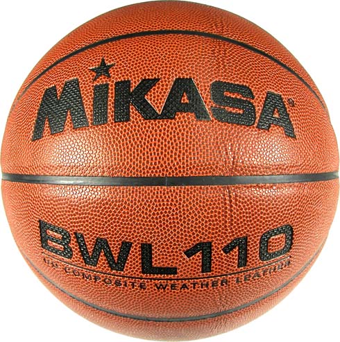 Intermediate / Women's Medium Channel Synthetic Leather Basketball From Mikasa (Set of 2)
