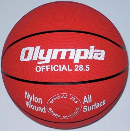 Intermediate / Women Red Rubber Basketballs - Set Of 6