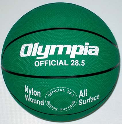 Intermediate / Women Green Rubber Basketballs - Set Of 6