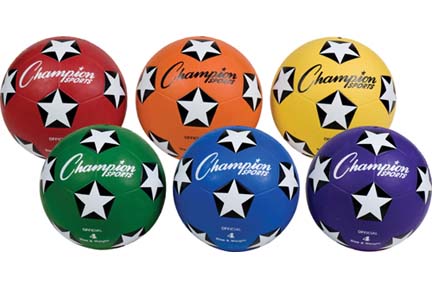 Champion Sports Size 4 Soccer Balls - Set of 6