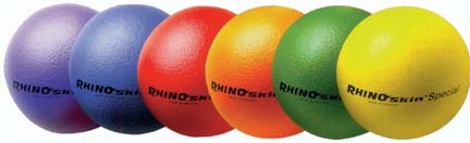 8 1/4" Rainbow Special Foam Balls from Rhino Skin (Set of 6)