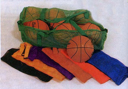 36" Athletic Mesh Duffel Bag - Orange (Set of 2)