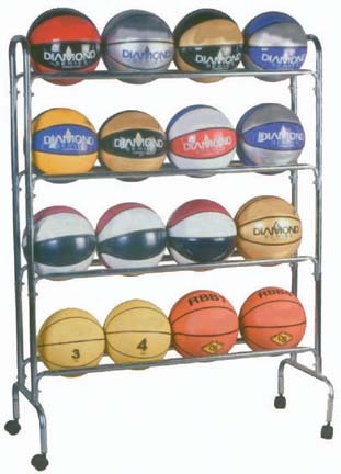 4 Shelf 16 Ball Economy Ball Rack