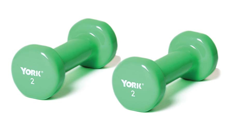 2 lb. Vinyl Coated Dumbbells - 1 Pair