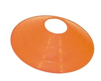 7 3/4" Orange Saucer Field / Half Cone Markers - 1 Dozen