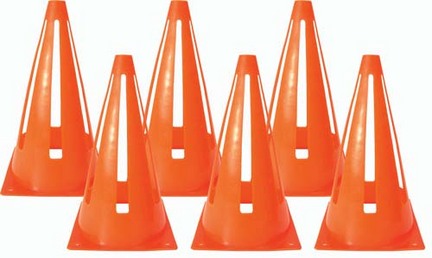 9" Orange Safety Cones - 1 Dozen
