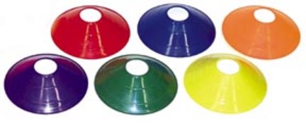 7 3/4" Half Cone / Spots - 6 Sets of 6 (1 of Each Color)