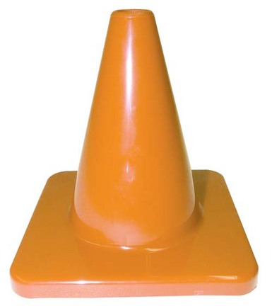 6" Orange Heavy Weight Cones - Set of 6