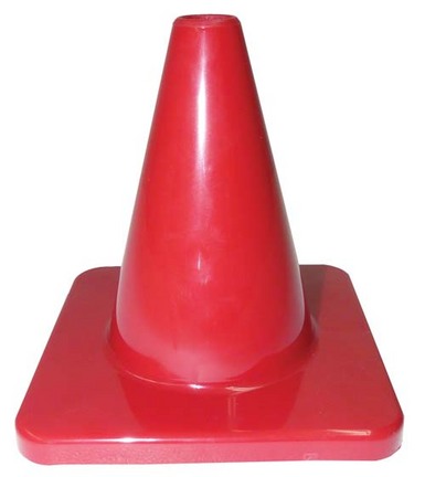 6" Red Heavy Weight Cones - Set of 6