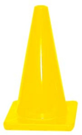 12" Yellow Heavy Weight Cones - Set of 6