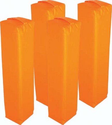 4" x 4" x 18" Orange Goal Markers - Set of 4