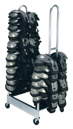 Two-Stack Football Shoulder Pad Rack