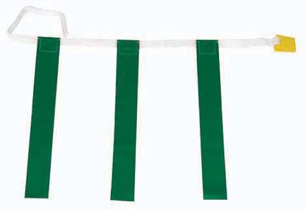 Youth Triple Green Flag Football Set - 1 Dozen