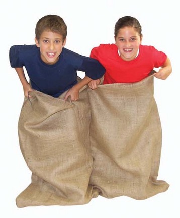 40" Tall x 48" W Double Burlap "Potato Sacks" For Game - Set of 10