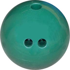 5 lb. Dark Green Rubberized Plastic Bowling Ball from Cosom&reg;