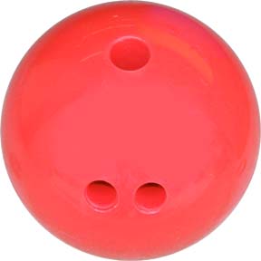 3 lb. Pink Rubberized Plastic Bowling Ball from Cosom&reg;