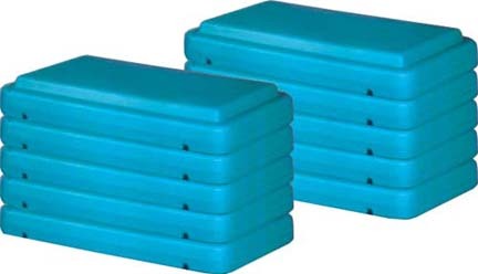 4" Green Fitness Step (Pack of 10)