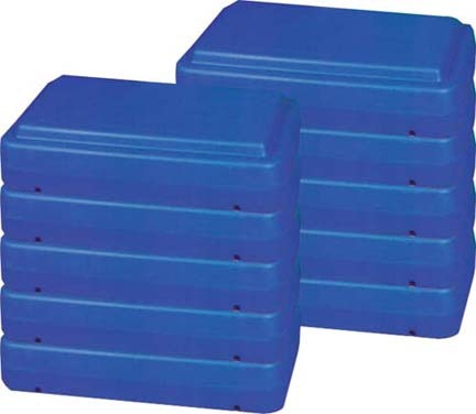 6" Blue Fitness Step (Pack of 5)