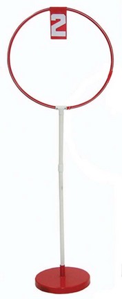 1 Hole Indoor 52" Hoop Disc Toss Target Game with Base