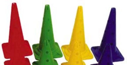 20" Yellow Hurdle Cone (Set of 4)