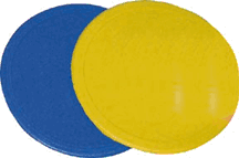 9" Yellow Poly Spots - Set of 2 Dozen (24 Total)