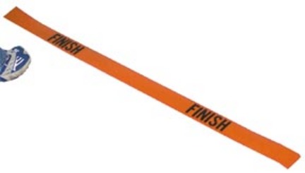 4' Poly "Finish" Lines (Orange) - Set of 2