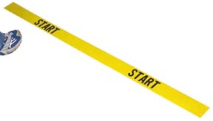 4' Poly "Start" Lines (Yellow) - Set of 2