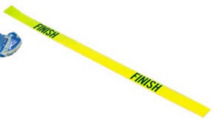 4' Poly "Finish" Lines (Yellow) - Set of 2