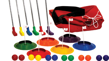 6-Player Putt Golf Set with 29" Putters