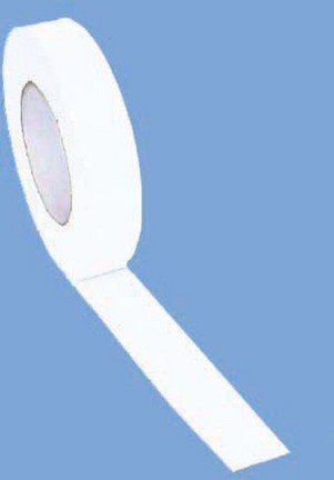 1" Width Gym Floor White Vinyl Plastic Marking Tape - Set of 10 Rolls