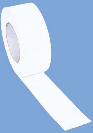 2" Width Gym Floor White Vinyl Plastic Marking Tape - Set of 10 Rolls