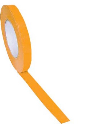 1/2" Width Gym Floor Orange Vinyl Plastic Marking Tape - Set of 25 Rolls