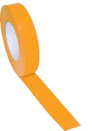 1" Width Gym Floor Orange Vinyl Plastic Marking Tape - Set of 10 Rolls