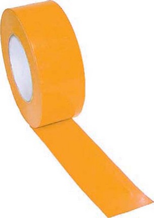 2" Width Gym Floor Orange Vinyl Plastic Marking Tape - Set of 10 Rolls