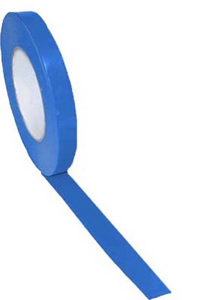 1/2" Width Gym Floor Blue Vinyl Plastic Marking Tape - Set of 25 Rolls