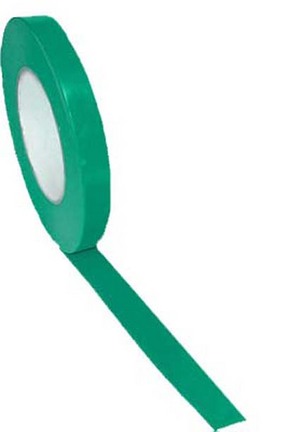 1/2" Width Gym Floor Green Vinyl Plastic Marking Tape - Set of 25 Rolls