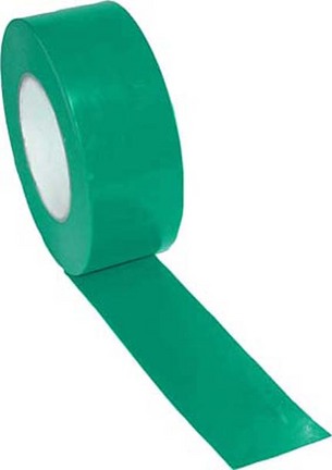 2" Width Gym Floor Green Vinyl Plastic Marking Tape - Set of 10 Rolls