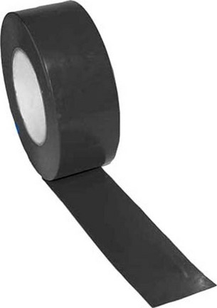 2" Width Gym Floor Black Vinyl Plastic Marking Tape - Set of 10 Rolls
