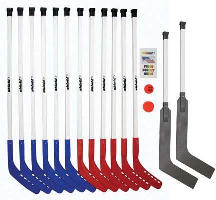 42" Shield Deluxe Hockey Set with 2 Goalie Hockey Sticks