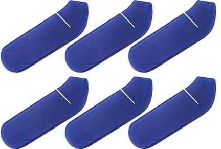 Blue Foam Blade Covers (Set of 6)