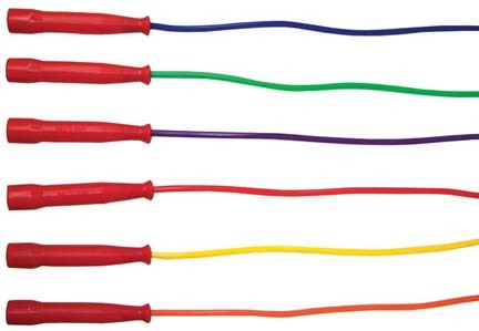 16' Colored Speed Jump Ropes - 2 Sets Of 6 (12 Total)