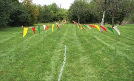 Cross Country Chute Marker Kit - 24 Posts and 200' of Streamers