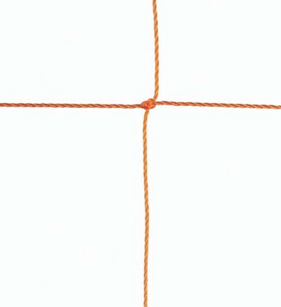 2.0 mm Official Twisted 5" Square Polyethylene Netting...Orange