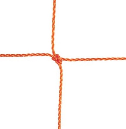 2.5 mm Official Twisted 5" Square Polyethylene Netting...Orange