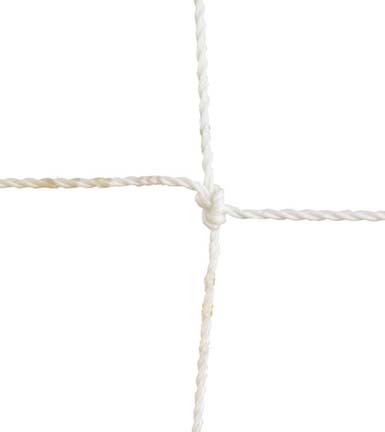 3.0mm Official Twisted 5" Square Polyethylene Netting...White