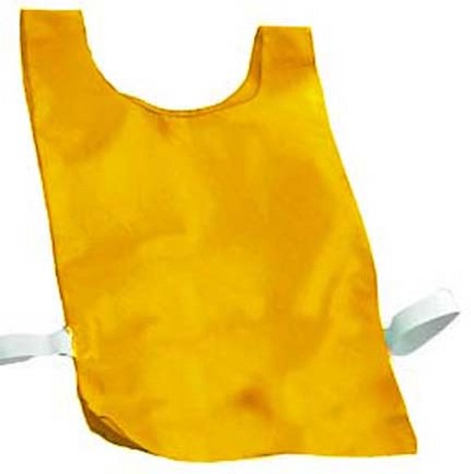 Yellow Nylon Pinnies - 1 Dozen