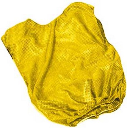 Adult Yellow Mesh Game Vests - Set Of 6