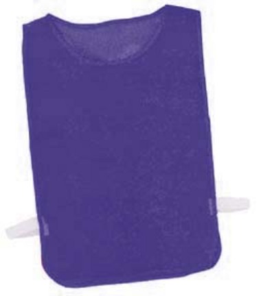 Youth Blue Nylon Mesh Pinnies - 1 Dozen