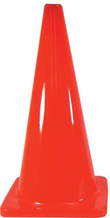 28" All Purpose Cone Fluorescent Orange (Set of 2)